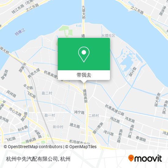 杭州中先汽配有限公司地图