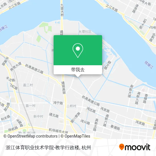 浙江体育职业技术学院-教学行政楼地图