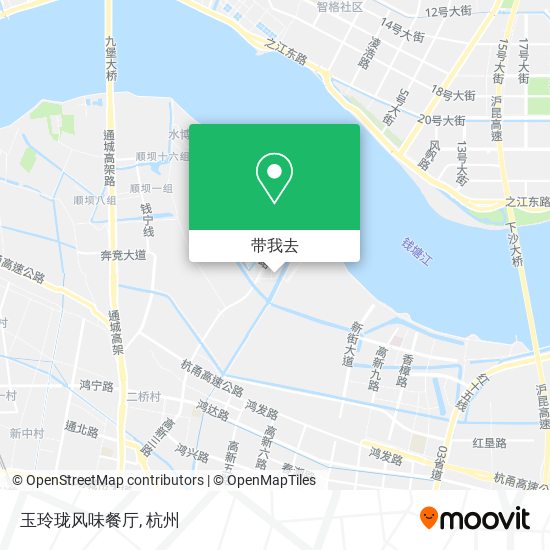 玉玲珑风味餐厅地图