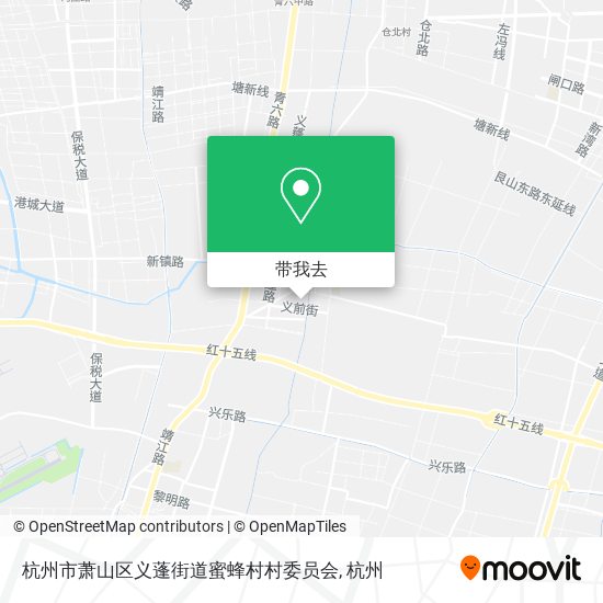 杭州市萧山区义蓬街道蜜蜂村村委员会地图