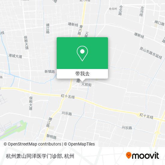 杭州萧山同泽医学门诊部地图