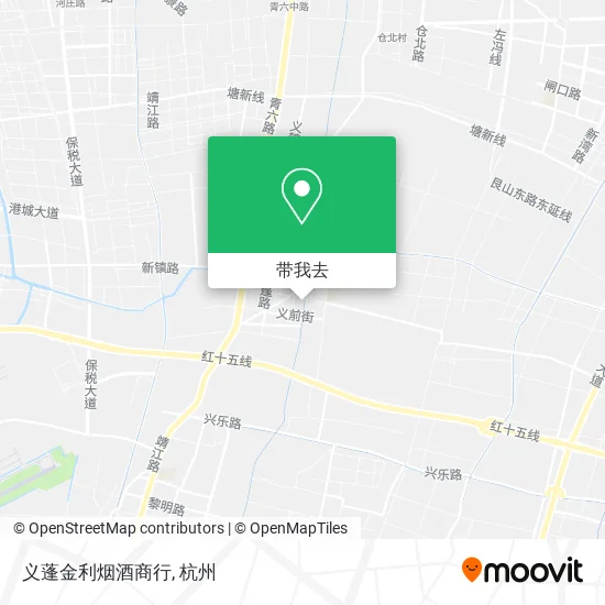 义蓬金利烟酒商行地图