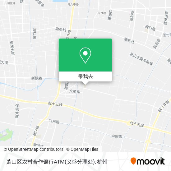 萧山区农村合作银行ATM(义盛分理处)地图