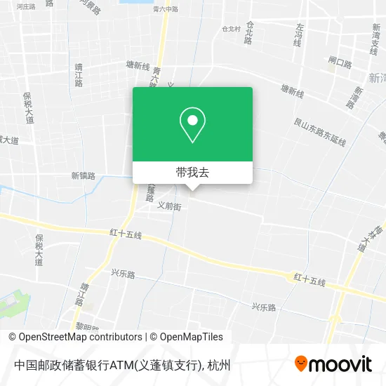 中国邮政储蓄银行ATM(义蓬镇支行)地图
