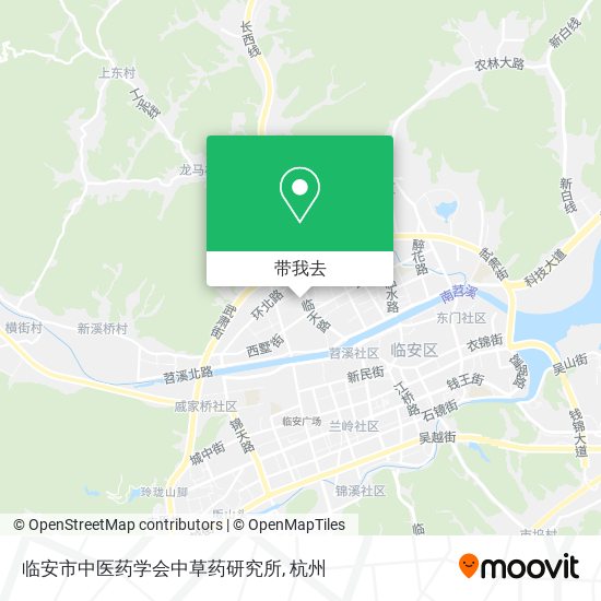 临安市中医药学会中草药研究所地图