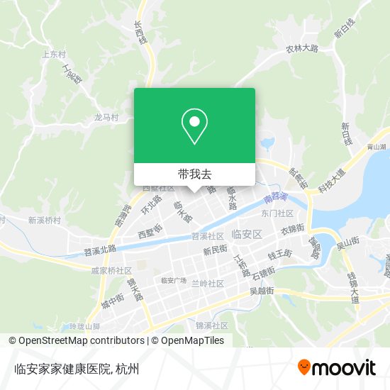 临安家家健康医院地图