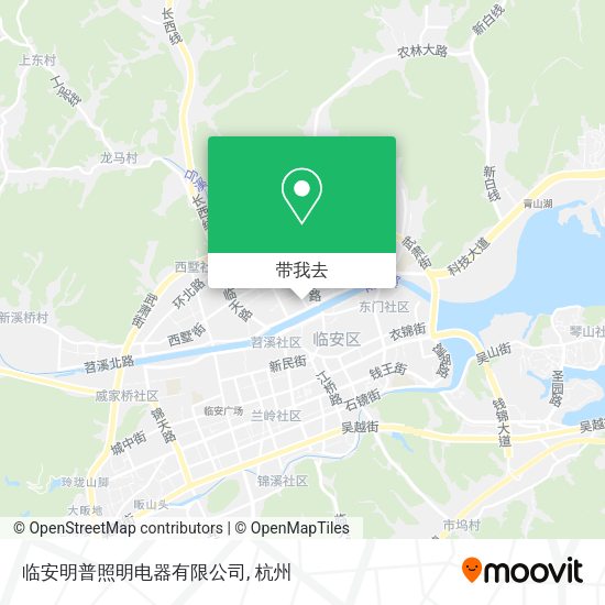 临安明普照明电器有限公司地图