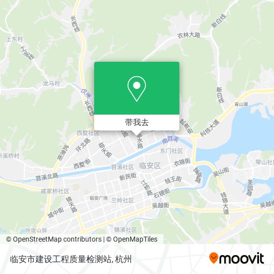 临安市建设工程质量检测站地图