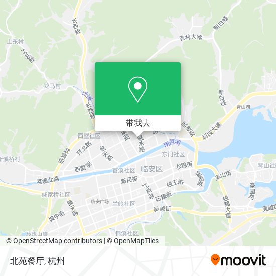 北苑餐厅地图