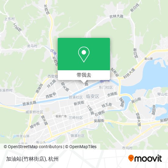 加油站(竹林街店)地图