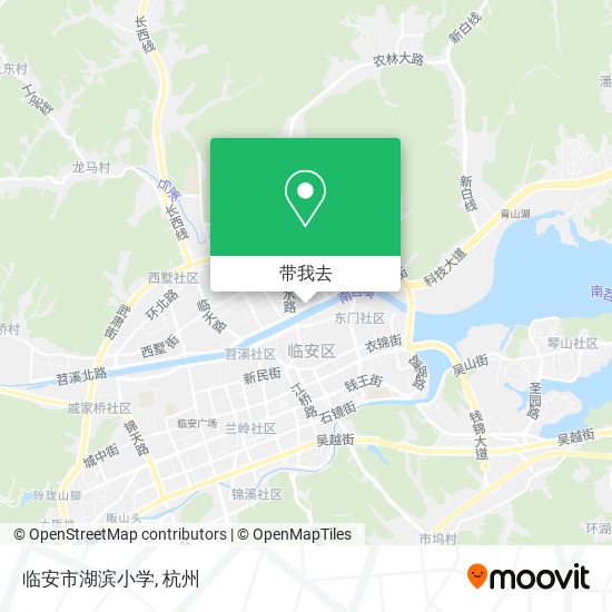 临安市湖滨小学地图