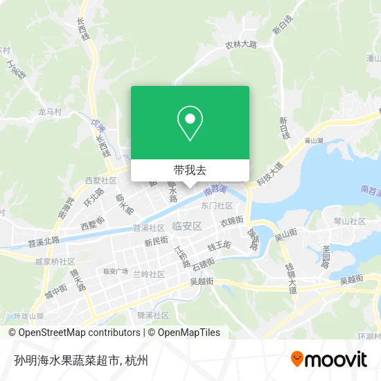 孙明海水果蔬菜超市地图
