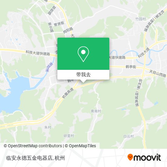 临安永德五金电器店地图