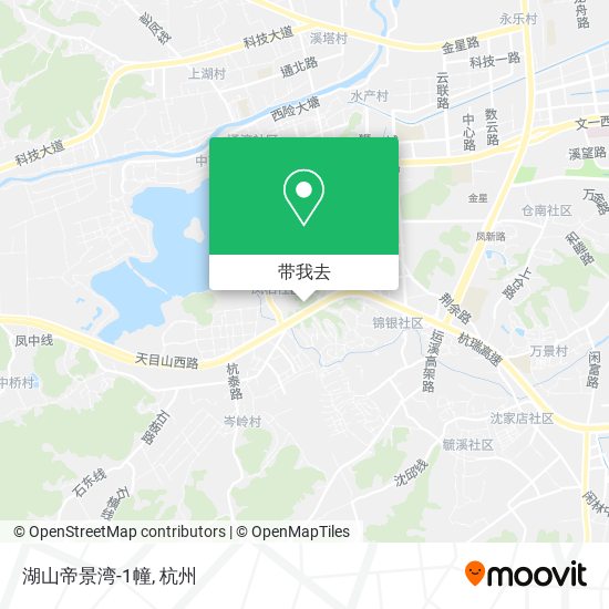 湖山帝景湾-1幢地图