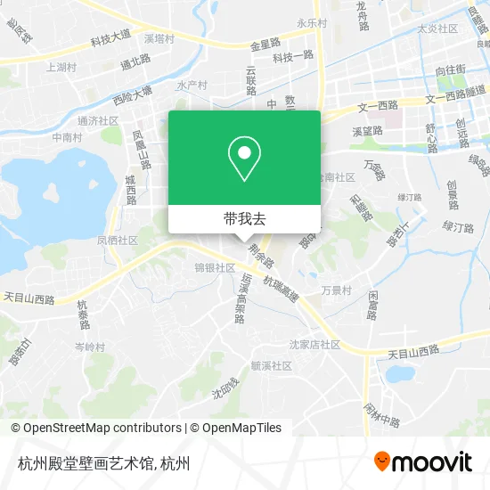 杭州殿堂壁画艺术馆地图