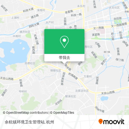 余杭镇环境卫生管理站地图
