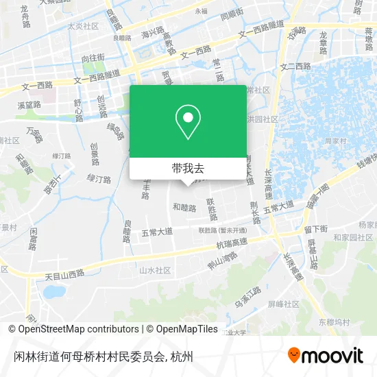 闲林街道何母桥村村民委员会地图