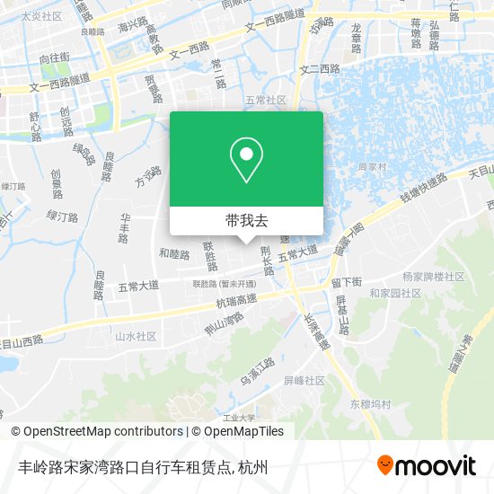 丰岭路宋家湾路口自行车租赁点地图