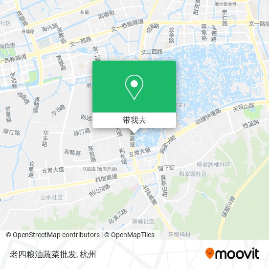 老四粮油蔬菜批发地图