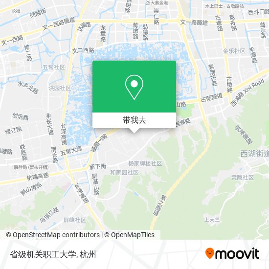 省级机关职工大学地图