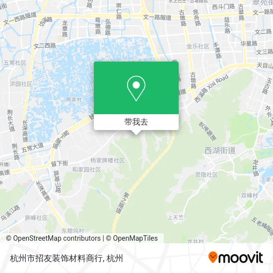 杭州市招友装饰材料商行地图