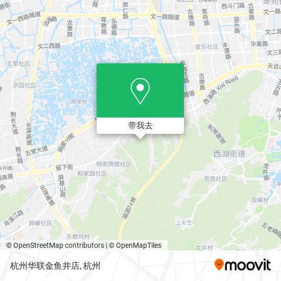 杭州华联金鱼井店地图