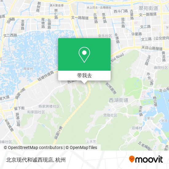 北京现代和诚西现店地图