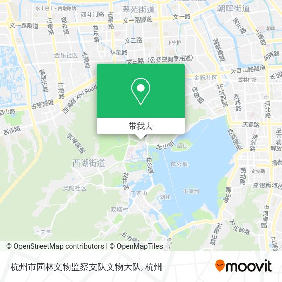 杭州市园林文物监察支队文物大队地图