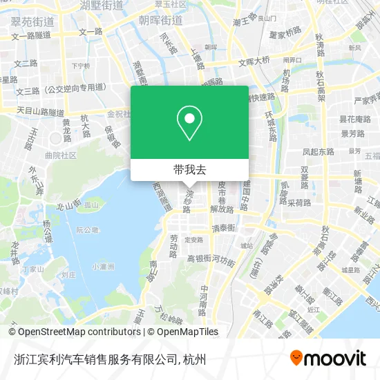 浙江宾利汽车销售服务有限公司地图