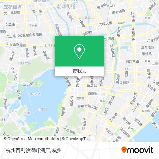 杭州百利沙湖畔酒店地图