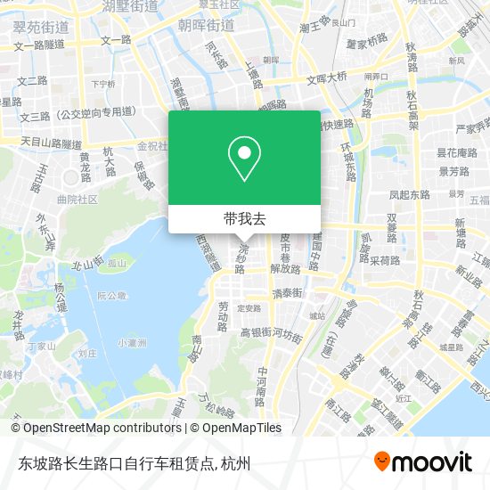 东坡路长生路口自行车租赁点地图