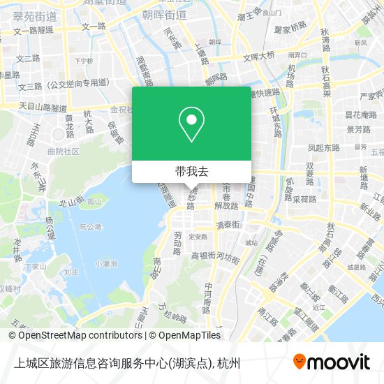 上城区旅游信息咨询服务中心(湖滨点)地图
