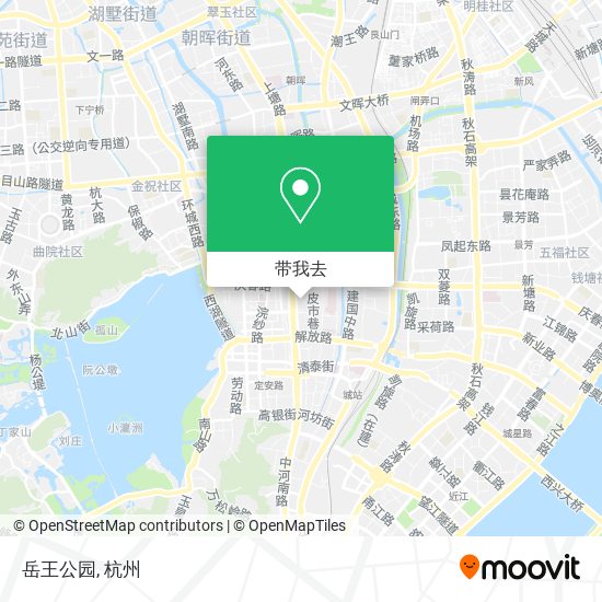 岳王公园地图