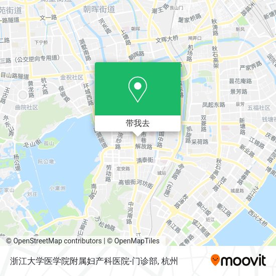 浙江大学医学院附属妇产科医院-门诊部地图