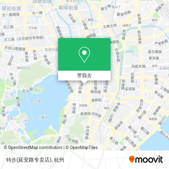 特步(延安路专卖店)地图