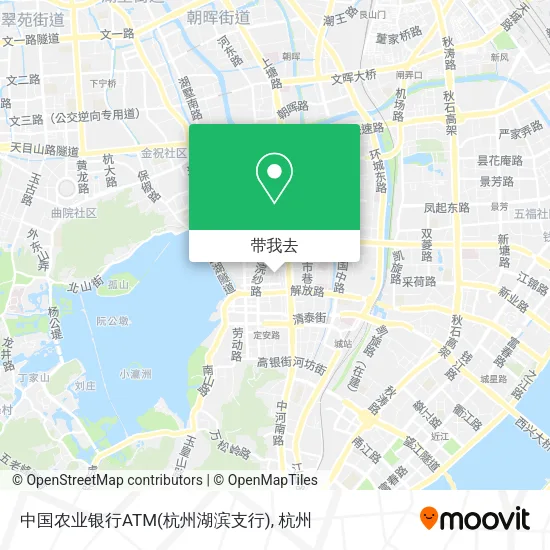 中国农业银行ATM(杭州湖滨支行)地图