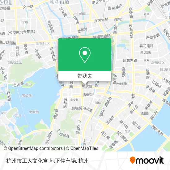 杭州市工人文化宫-地下停车场地图