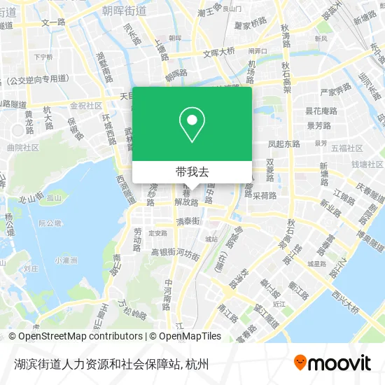 湖滨街道人力资源和社会保障站地图