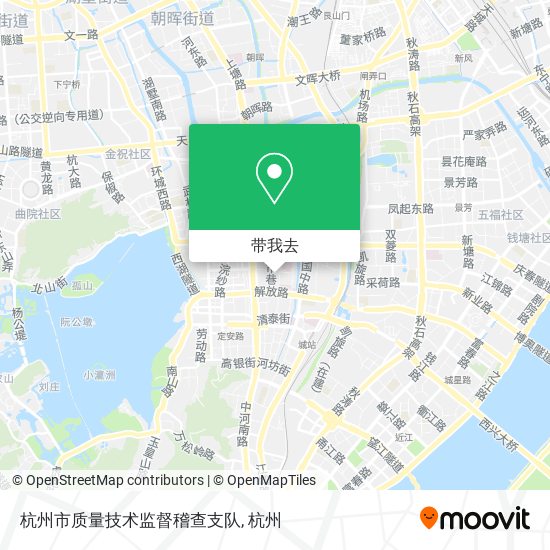 杭州市质量技术监督稽查支队地图
