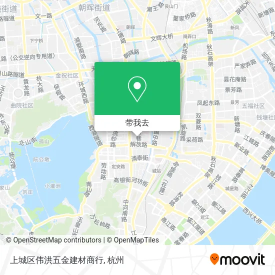 上城区伟洪五金建材商行地图