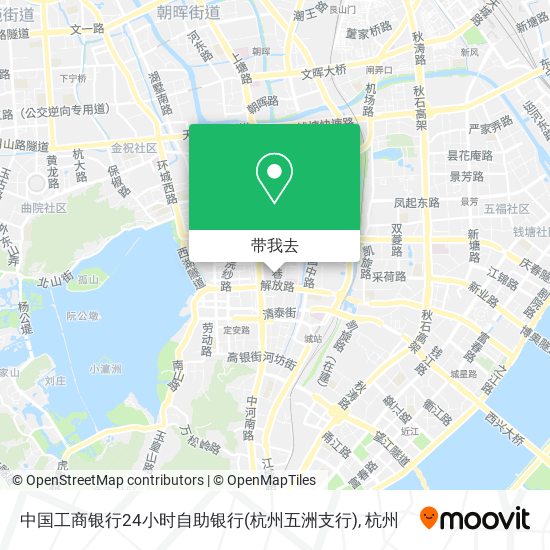 中国工商银行24小时自助银行(杭州五洲支行)地图