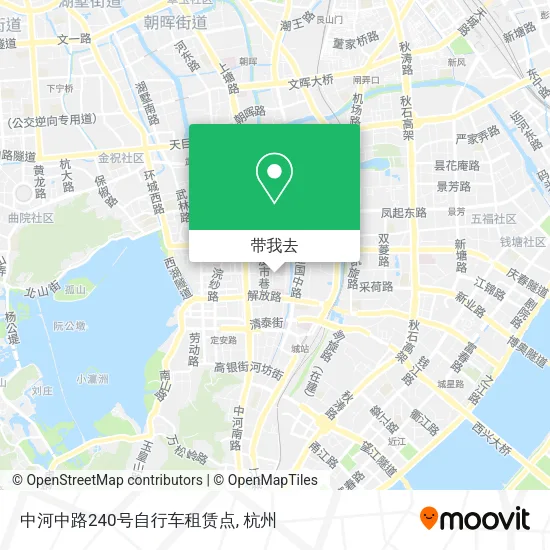中河中路240号自行车租赁点地图