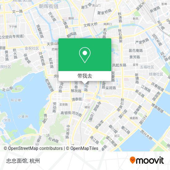 忠忠面馆地图