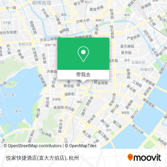 悦家快捷酒店(直大方伯店)地图