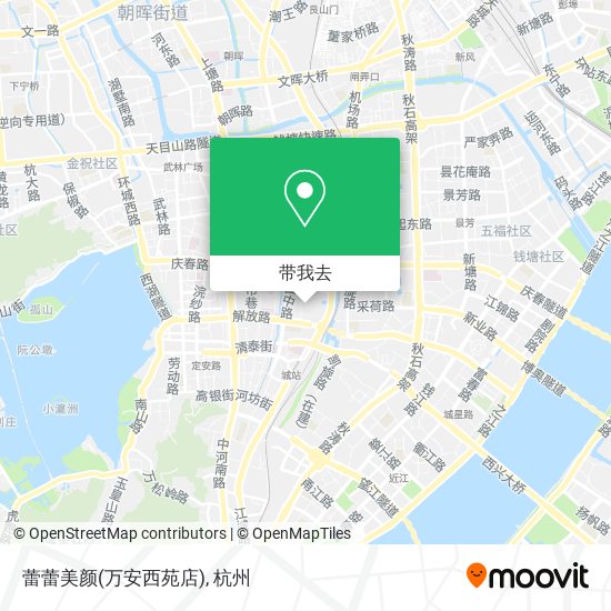 蕾蕾美颜(万安西苑店)地图