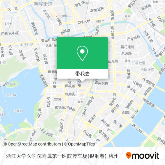 浙江大学医学院附属第一医院停车场(银洞巷)地图
