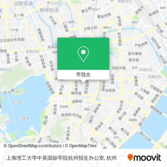 上海理工大学中英国际学院杭州招生办公室地图