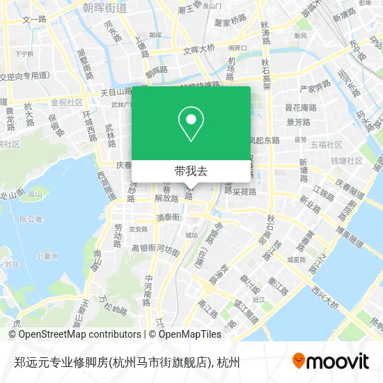 郑远元专业修脚房(杭州马市街旗舰店)地图