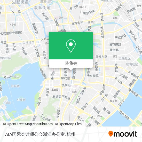 AIA国际会计师公会浙江办公室地图