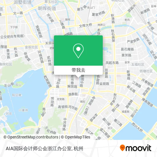 AIA国际会计师公会浙江办公室地图